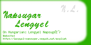 napsugar lengyel business card